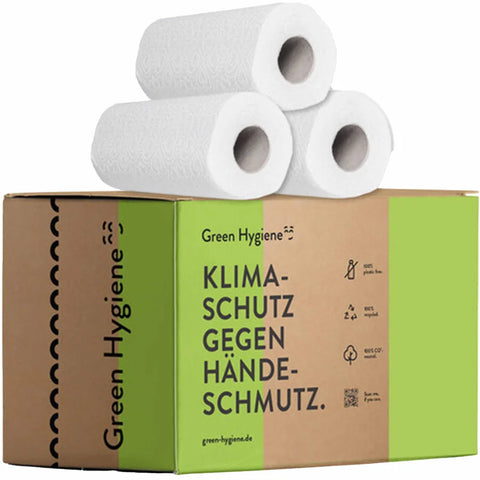 Green Hygiene® KARLA Küchenrolle, Großrolle, 3-lagig - Karton oder 2er Pack