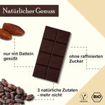 4x MAKRi Dattel Schokolade - Dunkel 72% - 425g
