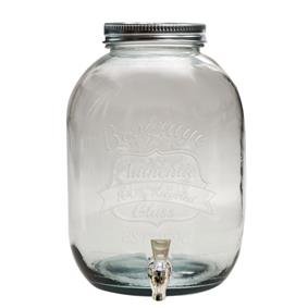 Glasbehälter 12 Liter mit Edelstahlhahn